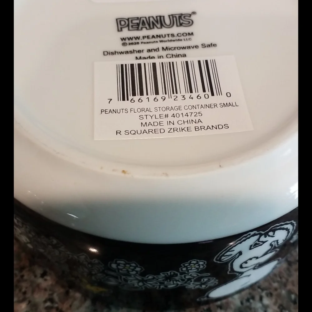 NEW Snoopy Floral food storage